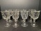 8 Heisey Colonial Clear Glass Water Goblets