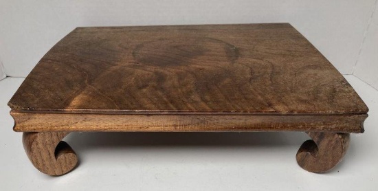 Vintage Wooden Rectangle Pedestal