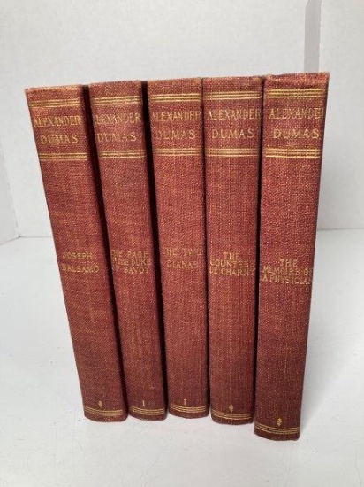5 Vintage Alexander Dumas Books
