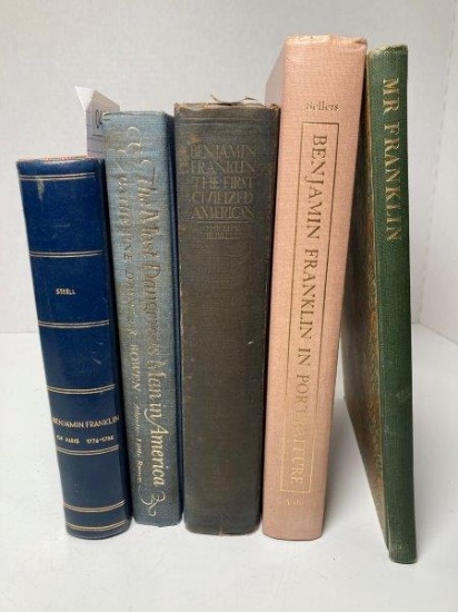 5 Vintage Books About Benjamin Franklin