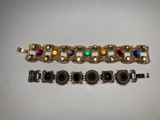 Lot of 2 Costume Jewelry Bracelets
