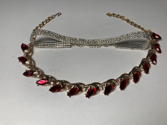 2 Costume Jewelry Choker Necklaces