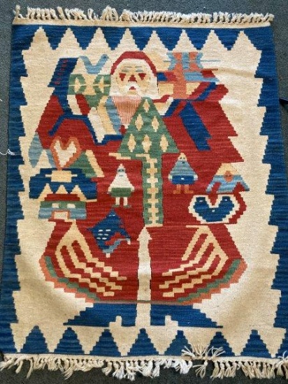 Hand Woven Santa Rug