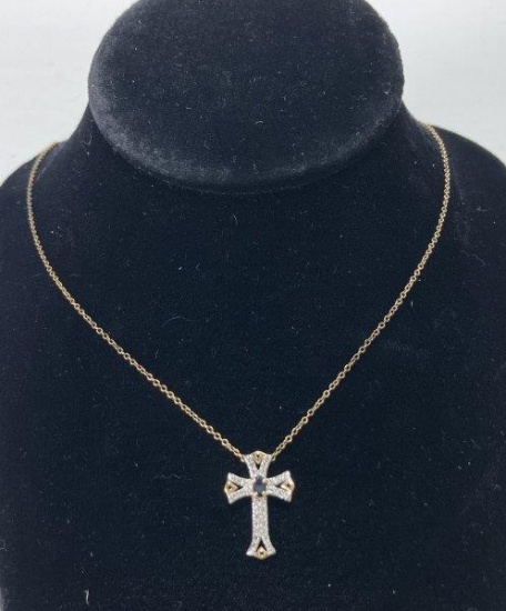 Sterling Silver Cross Necklace MARKED 925