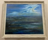 Vintage Oil On Canvas Seascape