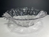 Fostoria Chintz Footed Centerpiece Bowl With Handles
