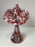 Vintage Jack In The Pulpit Art Glass Bud Vase