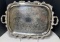 Footed Silver Plate Tray