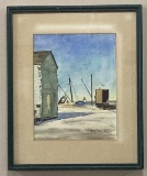 Beachscape By Mary Swan Watercolor