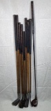 Set of Nine Wooden Shaft Golf Club