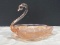 Duncan Miller Art Glass Swan Dish