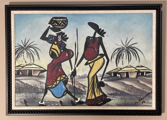 Tribal Women Oil on Canvas