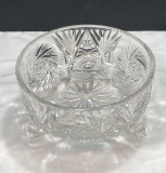 Cut Glass Footed Bowl