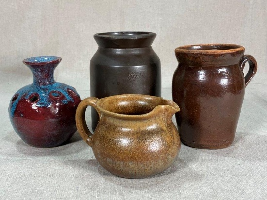 Four Southern Pottery Vessels
