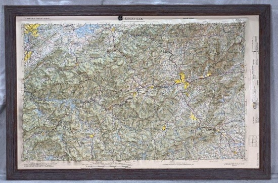Raised Relief Map of Knoxville