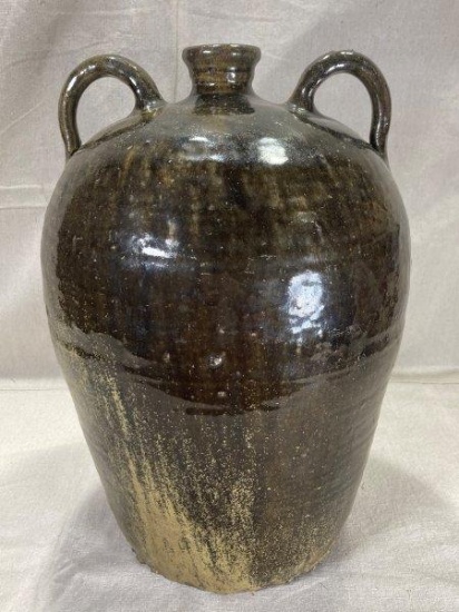 Gorgeous Alkaline Glaze Two Handle Jug