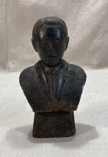 Carved Stone Bust of Man