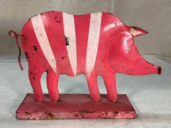 Folk Art Tin Pig
