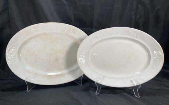 Two Ironstone Platters