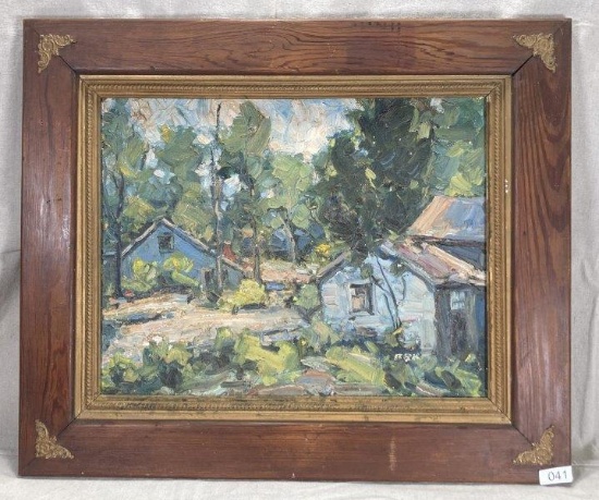 Landscape Impressionist Oil on Board