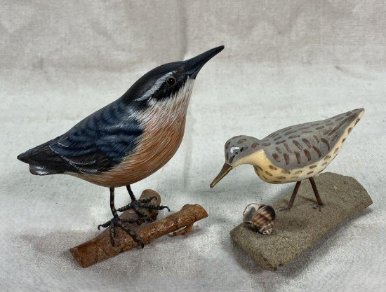 Two Carved Birds