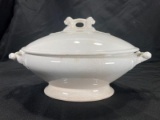 John Edwards Ironstone Covered Serving Dish