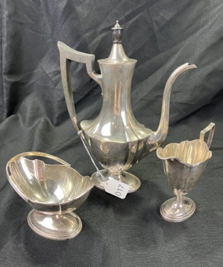 Gorham Plymouth Sterling Silver Tea Set