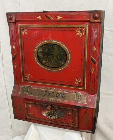 General Store Painted Tea Tin