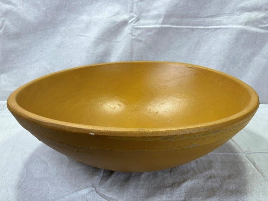 Painted Orange Dough Bowl