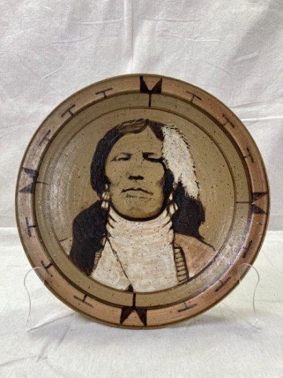 Dakota Pottery "Crazy Horse" Charger