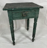 Painted One Drawer Stand