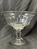 Early American Flint Glass Punch Bowl