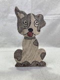 Folk Art Dog Door Stop