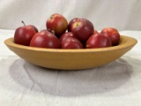 Turned Yellow Painted Bowl