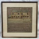 Framed Sampler with House