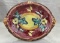Majolica Platter with Floral Decoration