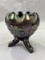 Northwood Carnival Glass Three-Footed Candy Bowl