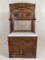 Victorian Marble-Top Step-Back Buffet