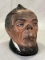 Weller Pottery Dickens Figural Tobacco Humidor Jar