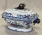 Polychrome Ironstone Sauce Tureen