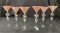 Set of Six Bimini Werkstatte Martini Glasses, Circa 1930