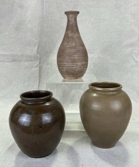 Group of Three D.X. Gordy Art Pottery Vases