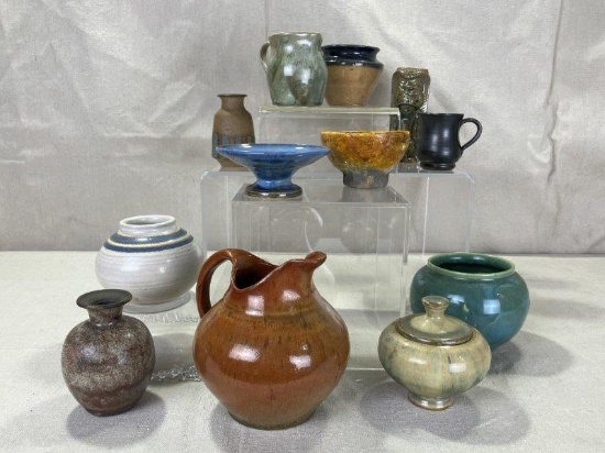 Twelve Art Pottery Objects