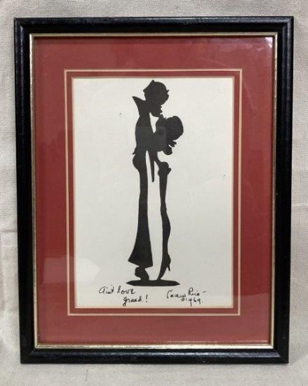 Carew Rice, Ain't Love Grand, 1969 Silhouette Print