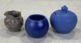 Group of Three W.J. Gordy Art Pottery Vessels