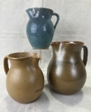 Group of Three Art Pottery Pitchers – W.J. Gordy & North State Pottery