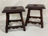 Pair of Italian Baroque Stools