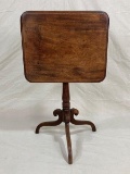 Cherry Tilt-Top Candle Stand