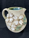 W.J. Gordy Dogwood-Decorated Pitcher