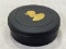 Wedgwood Black Basalt Trinket Box with Gilded Egyptian Motif, 1970s